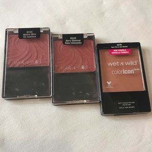 3 Wet N Wild Blushes- Gently Used/Swatched